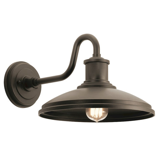 Kichler Allenbury 12in 1-Light Outdoor Wall Light | Olde Bronze EPM | Covered Patio & Entryway | 12 x 9 in | Model 49980OZ