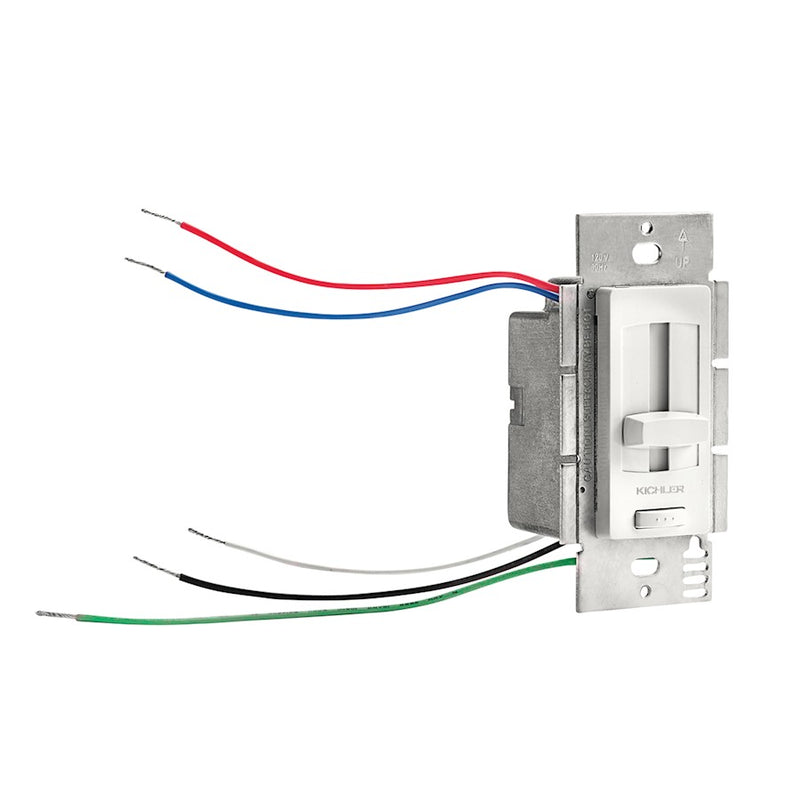 Kichler LED Driver + Dimmer 12V 60W | White Aluminum | Indoor Use | 2 x 2 x 4 in | Model 4DD12V060WH