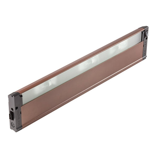 Kichler 4U Series 22in 3-Light Under Cabinet Light | Utilitarian Bronze Textured and Frosted Glass | Kitchen Counter & Workspace | Model 4U12X22BZT