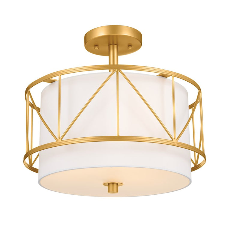 Kichler Birkleigh 10in 3-Light Pendant | Satin Nickel Steel and Black/Classic Gold Accents | Kitchen Island & Dining Room | 10in H | Model 52075SN