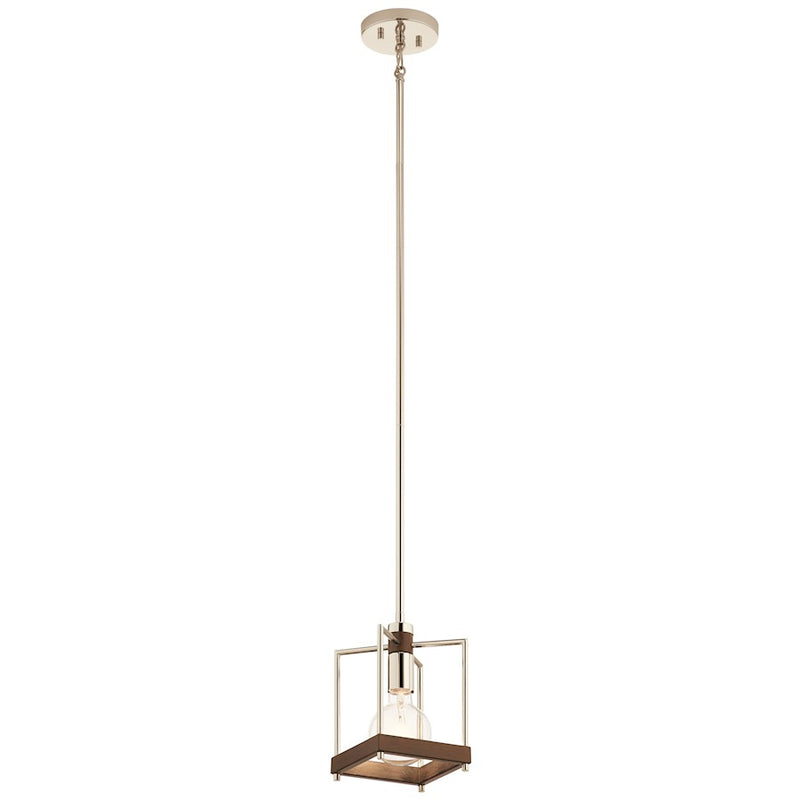 Kichler Tanis 6in 1-Light Pendant | Industrial Distressed Antique Gray Steel | Kitchen Island & Dining Room | 6 x 9.75 x 10 in | Model 52093DAG