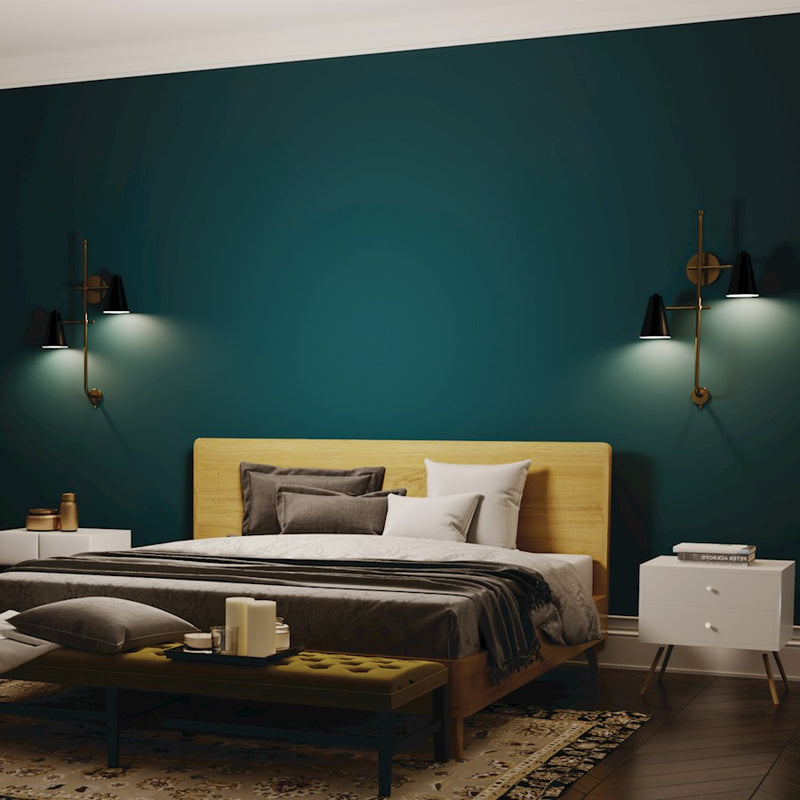 Kichler Sylvia 2-Light Wall Sconce | Mid-Century Modern White Metal Shade | Bedroom & Hallway Accent | 18.25 x 30.5 x 6.75 in | Model 52174WH