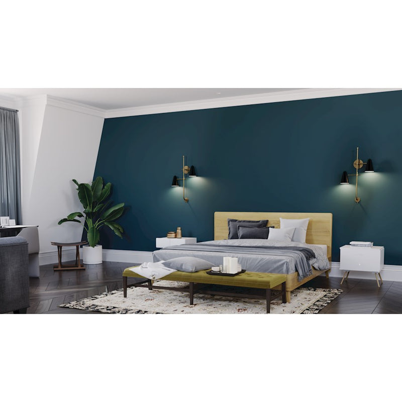 Kichler Sylvia 2-Light Wall Sconce | Mid-Century Modern White Metal Shade | Bedroom & Hallway Accent | 18.25 x 30.5 x 6.75 in | Model 52174WH
