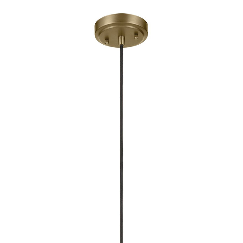 Kichler Zailey 1 Light Cone 14.25" Pendant, Natural Brass