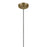 Kichler Zailey 1 Light Cone 14.25" Pendant, Natural Brass