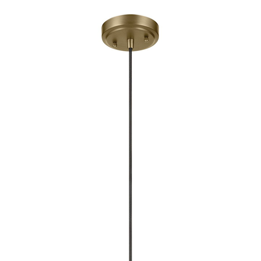 Kichler Zailey 1 Light Cone 14.25" Pendant, Natural Brass