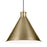 Kichler Zailey 1 Light Cone 14.25" Pendant, Natural Brass