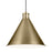 Kichler Zailey 1 Light Cone 14.25" Pendant, Natural Brass