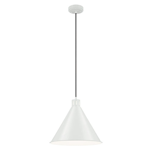 Kichler Zailey 1 Light Cone 14.25" Pendant, White