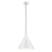 Kichler Zailey 1 Light Cone 14.25" Pendant, White - 52177WH