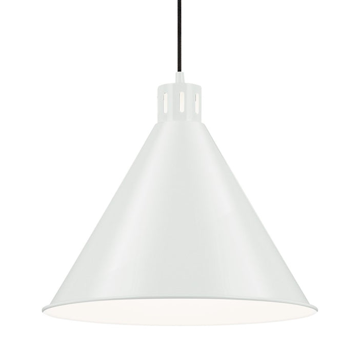 Kichler Zailey 1 Light Cone 14.25" Pendant, White