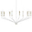 Kichler Armand 10 Light Candle 20.5" Chandelier 1 Tier Large, White