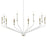 Kichler Armand 10 Light Candle 20.5" Chandelier 1 Tier Large, White