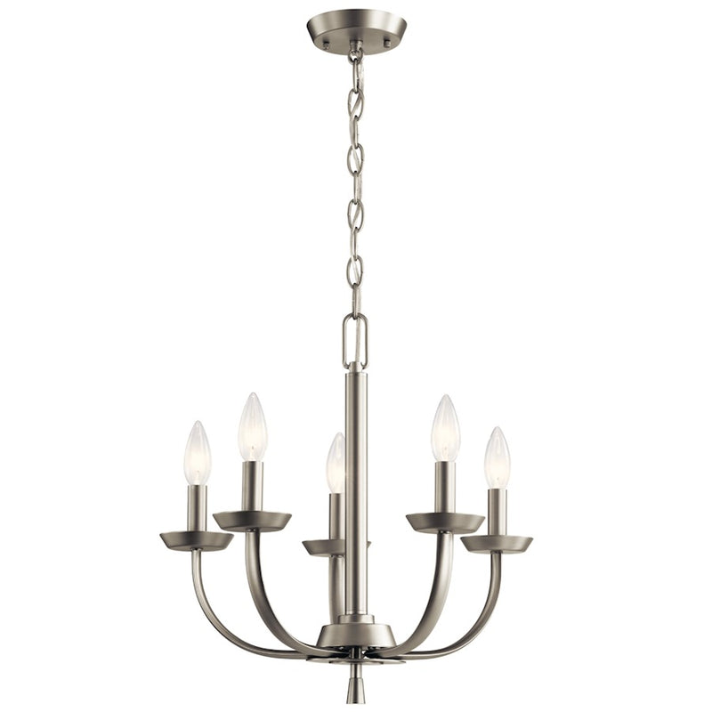 Kichler Kennewick 8-Light Chandelier | Traditional Olde Bronze Steel | Dining Room & Living Room | 27in Wide, 25in H | Model 52388OZ