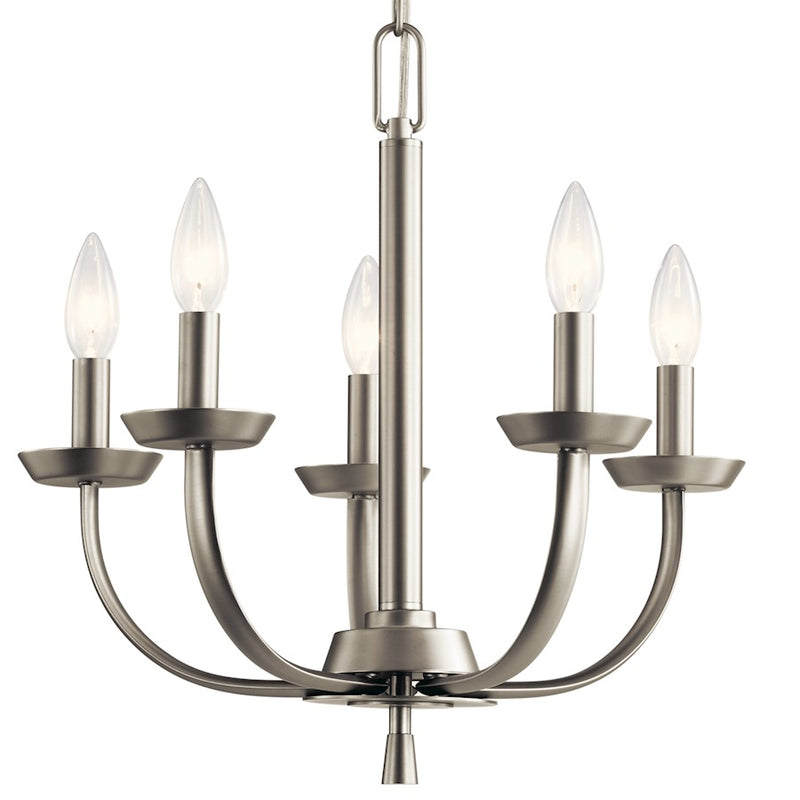 Kichler Kennewick 8-Light Chandelier | Traditional Olde Bronze Steel | Dining Room & Living Room | 27in Wide, 25in H | Model 52388OZ