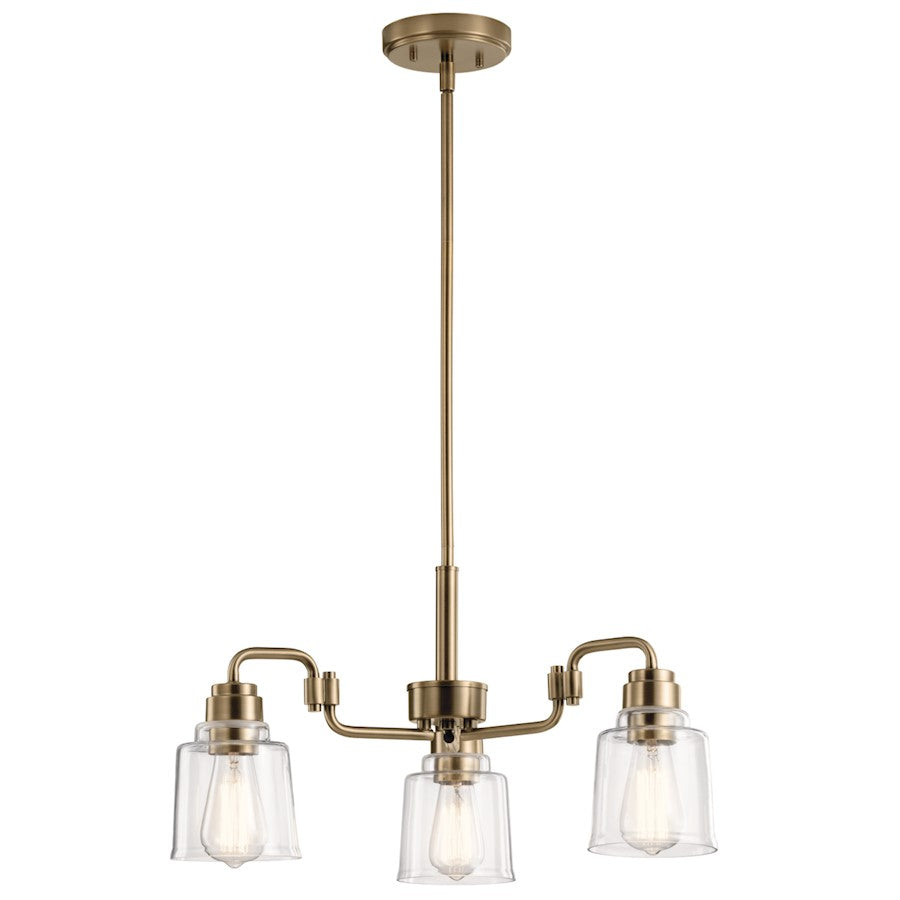 Kichler Aivian Chandelier, Weathered Brass