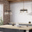 Kichler Eastmont 23in 3-Light Chandelier | Vintage Industrial Polished Nickel Steel and Clear Glass | Dining Room & Living Room | 23 x 23 | Model 52402PN