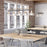 Kichler Eastmont 23in 3-Light Chandelier | Vintage Industrial Polished Nickel Steel and Clear Glass | Dining Room & Living Room | 23 x 23 | Model 52402PN