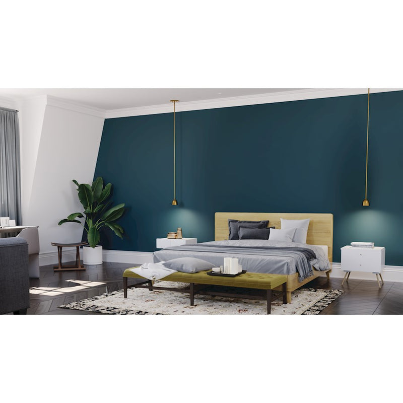 Kichler Baland 4in 1-Light Mini Pendant | Mid-Century Modern Brushed Natural Brass Steel | Kitchen Island & Accent | 300 Lumens | Model 52419BNBLED