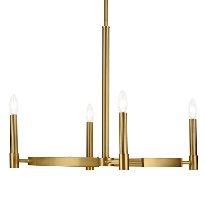 Kichler Tolani 4 Light Round 20.25" Chandelier 1 Tier Small, Brass