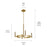 Kichler Tolani 4 Light Round 20.25" Chandelier 1 Tier Small, Brass