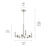 Kichler Tolani 4 Light Round 20.25" Chandelier 1 Tier Small, Nickel