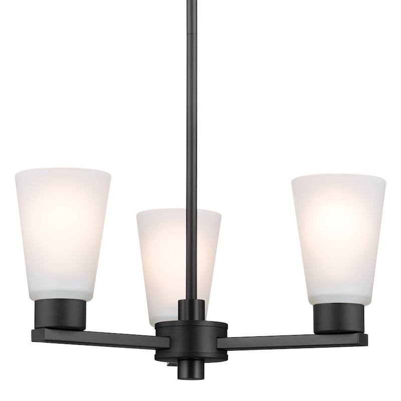 Kichler Stamos 5-Light Chandelier | Traditional Olde Bronze Steel | Dining Room & Living Room | 15in H, 60W per Bulb | Model 52436OZ