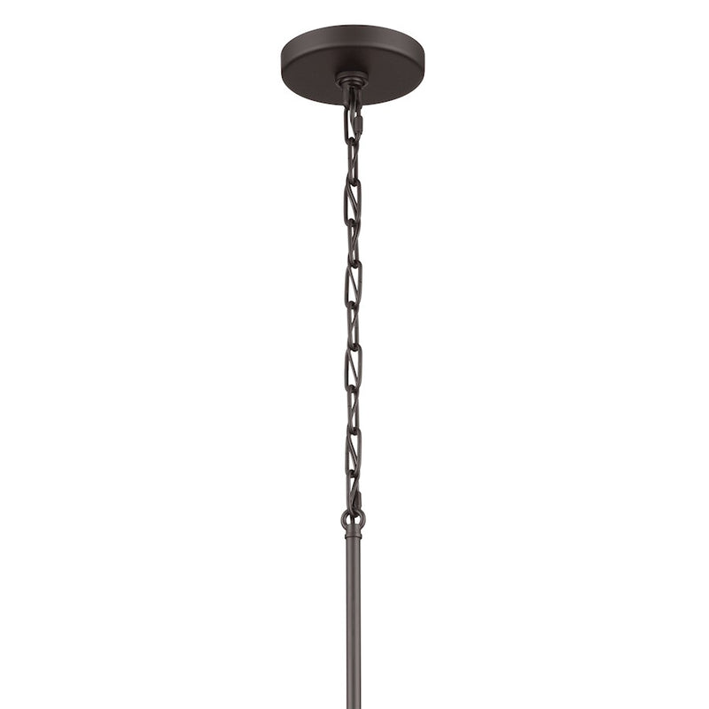 Kichler Stamos 5-Light Chandelier | Traditional Olde Bronze Steel | Dining Room & Living Room | 15in H, 60W per Bulb | Model 52436OZ