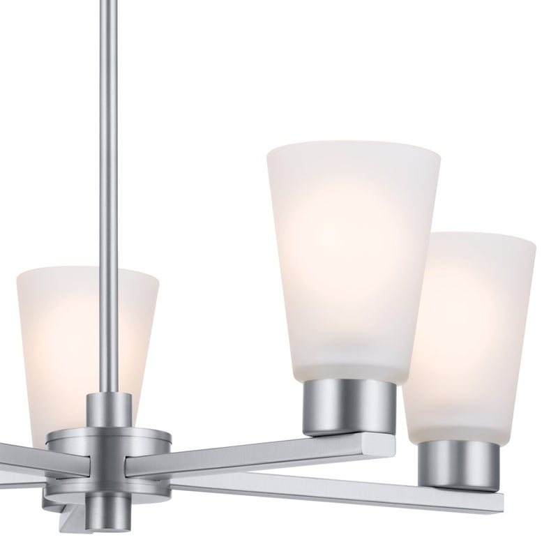 Kichler Stamos 5-Light Chandelier | Traditional Olde Bronze Steel | Dining Room & Living Room | 15in H, 60W per Bulb | Model 52436OZ