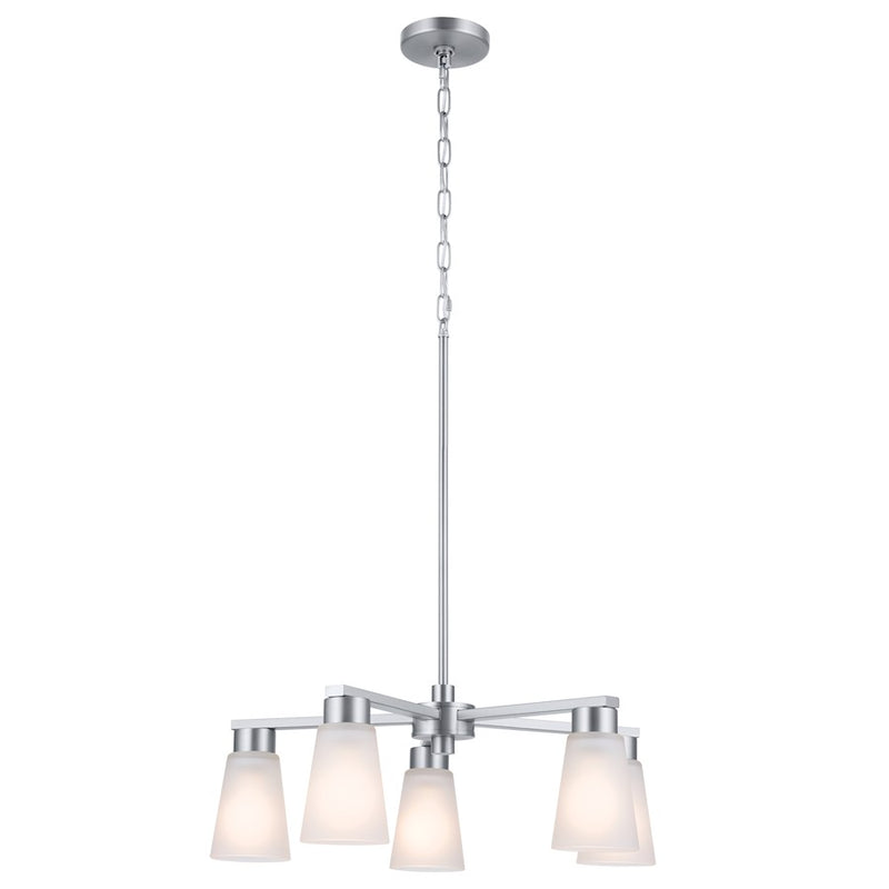 Kichler Stamos 5-Light Chandelier | Traditional Olde Bronze Steel | Dining Room & Living Room | 15in H, 60W per Bulb | Model 52436OZ