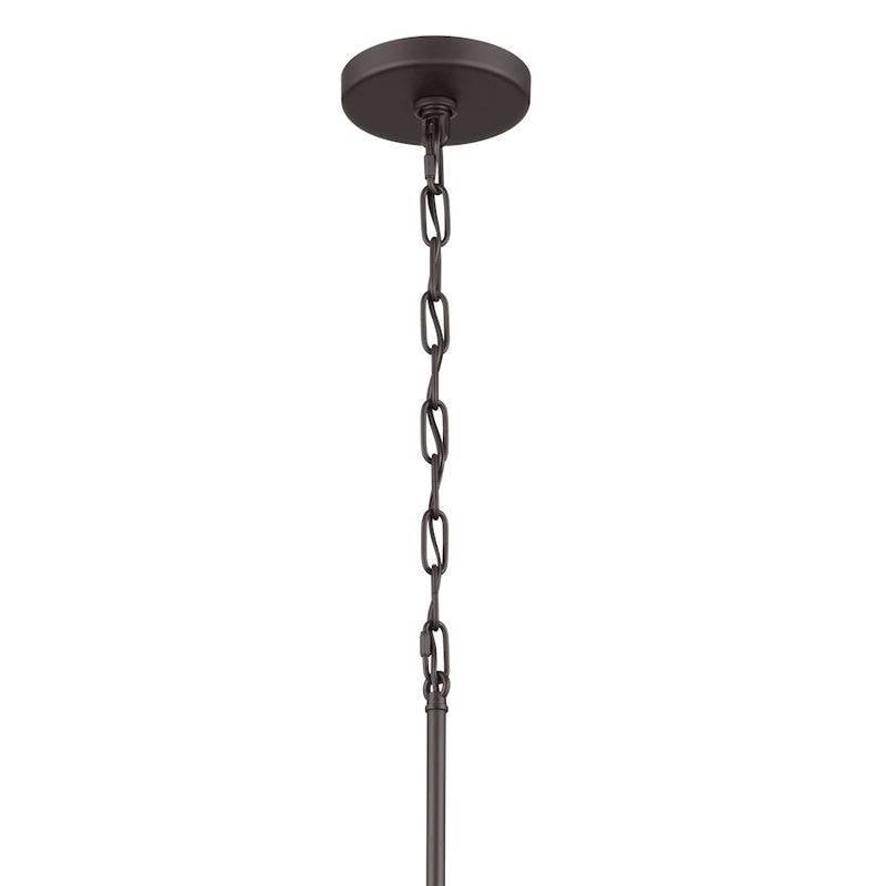 Kichler Stamos 5-Light Chandelier | Traditional Olde Bronze Steel | Dining Room & Living Room | 15in H, 60W per Bulb | Model 52436OZ