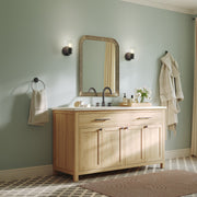 Kichler Stamos 8in 1-Light Wall Sconce | Modern Olde Bronze Steel and Clear Satin Etched Glass | Hallway & Bathroom Accent | 5 x 8 in, Damp Rated | Model 52437OZCLR