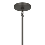 Kichler Erma 4in 1-Light Mini Pendant | Traditional Olde Bronze Steel and Clear Satin Etched Glass | Kitchen Island & Dining Room | 7.5 in H | Model 52444OZCLR