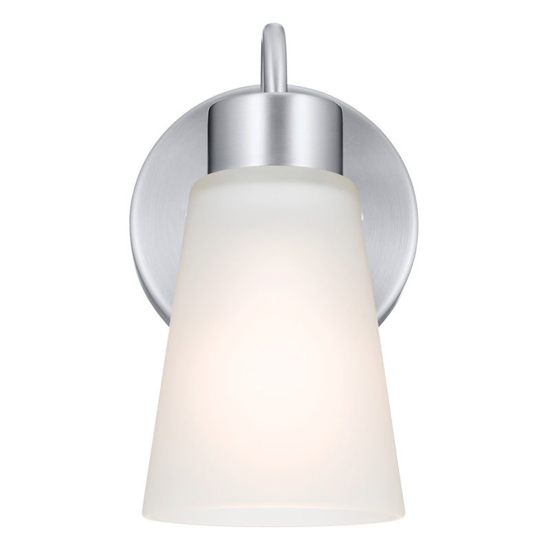 Kichler Erma 5in 1-Light Wall Sconce | Transitional Olde Bronze Steel | Hallway & Bathroom Accent | 5 x 8 x 6 in | Model 52445OZ