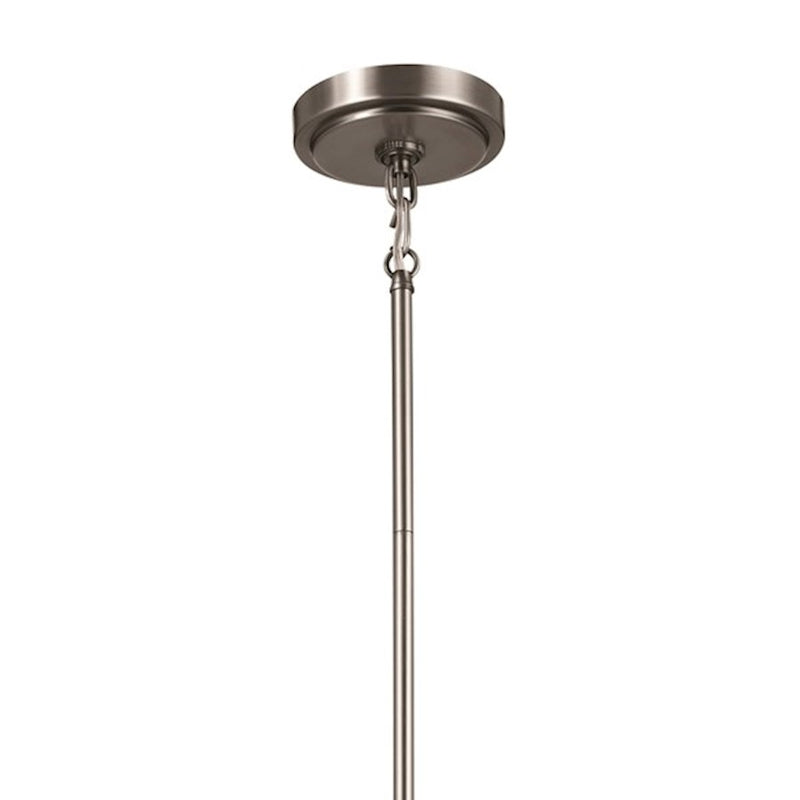 Kichler Vetivene 37in 9-Light Chandelier | Textured Black Steel and Opal Glass | Dining Room & Entryway | Model 52452BKT