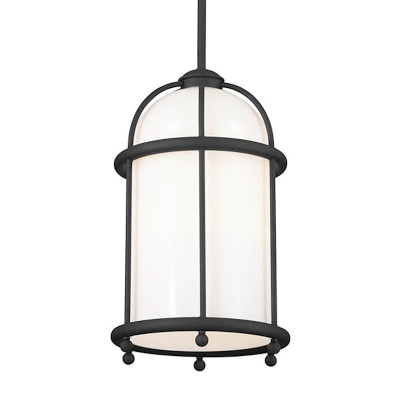 Kichler Topiary 18in 1-Light Pendant | Character Bronze Steel | Dining Room & Living Room | 18 in H | Model 52464CHZ