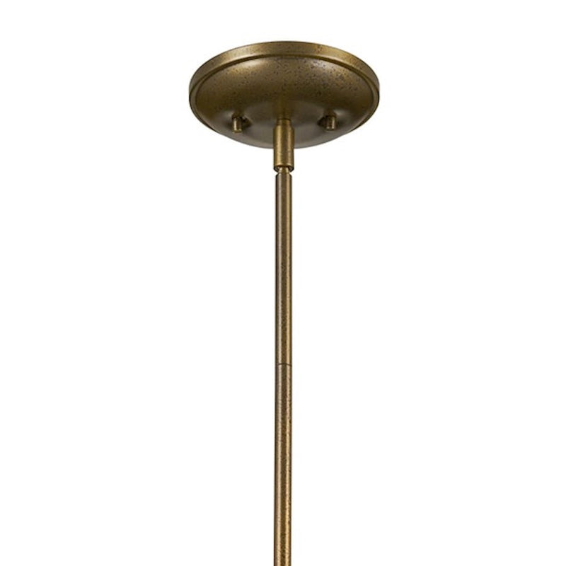 Kichler Topiary 18in 1-Light Pendant | Character Bronze Steel | Dining Room & Living Room | 18 in H | Model 52464CHZ