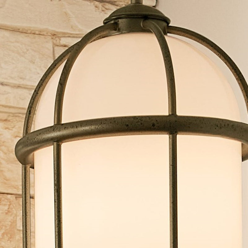 Kichler Topiary 18in 1-Light Pendant | Character Bronze Steel | Dining Room & Living Room | 18 in H | Model 52464CHZ