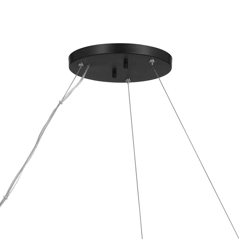 Kichler Rosalind 31in 3-Light Chandelier | Polished Nickel Steel | Dining Room & Living Room | 31 in H, 8.25 in Dia | Model 52493PN