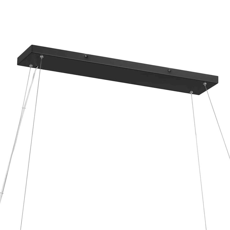 Kichler Rosalind 45in 12-Light Linear Chandelier | Traditional Polished Nickel Steel | Dining Room & Great Room | 45 x 17 x 31 in | Model 52492PN