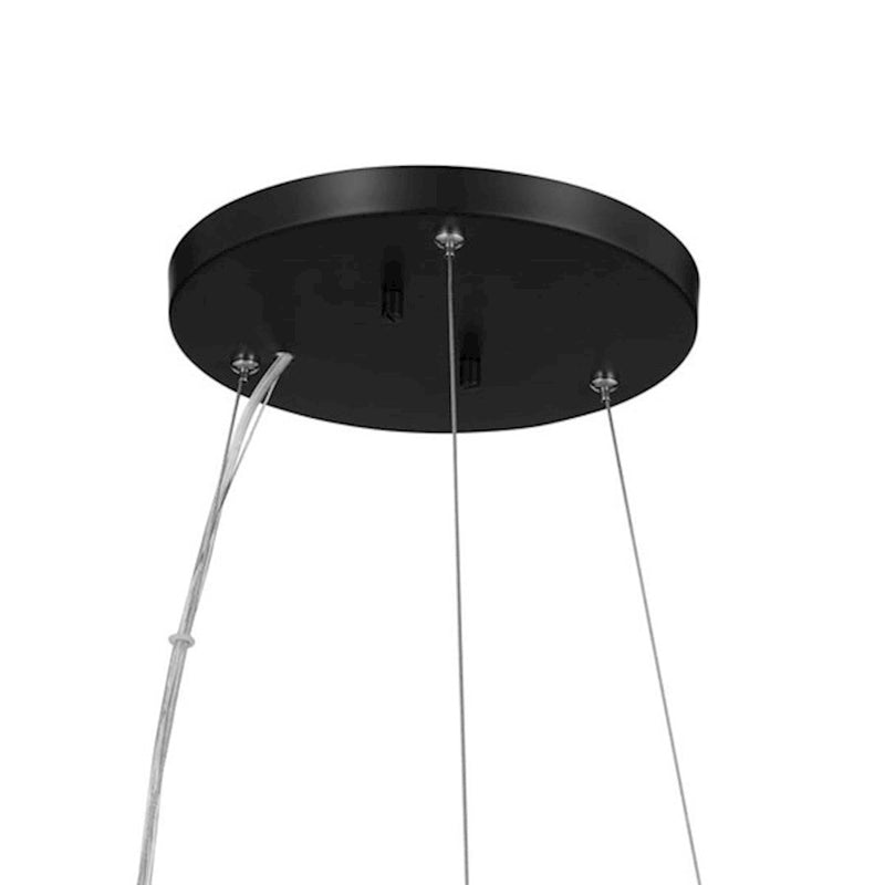 Kichler Rosalind 31in 3-Light Chandelier | Polished Nickel Steel | Dining Room & Living Room | 31 in H, 8.25 in Dia | Model 52493PN
