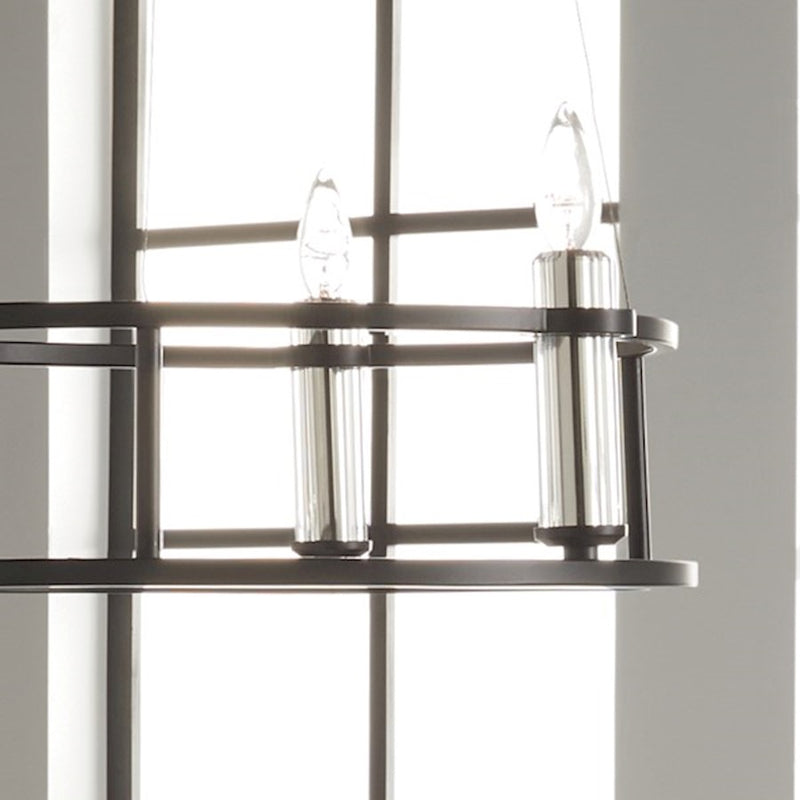 Kichler Rosalind 31in 3-Light Chandelier | Polished Nickel Steel | Dining Room & Living Room | 31 in H, 8.25 in Dia | Model 52493PN