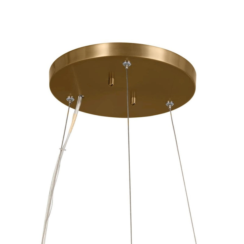 Kichler Rosalind 31in 3-Light Chandelier | Polished Nickel Steel | Dining Room & Living Room | 31 in H, 8.25 in Dia | Model 52493PN