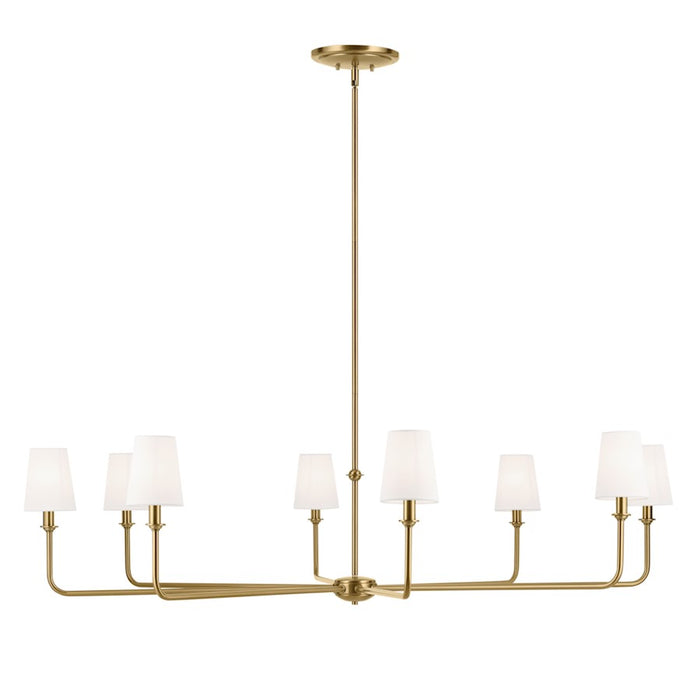 Kichler Pallas 8 Light Round 16.75" Chandelier 1 Tier Large, Brass