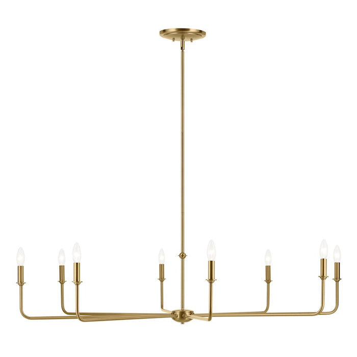 Kichler Pallas 8 Light Round 16.75" Chandelier 1 Tier Large, Brass