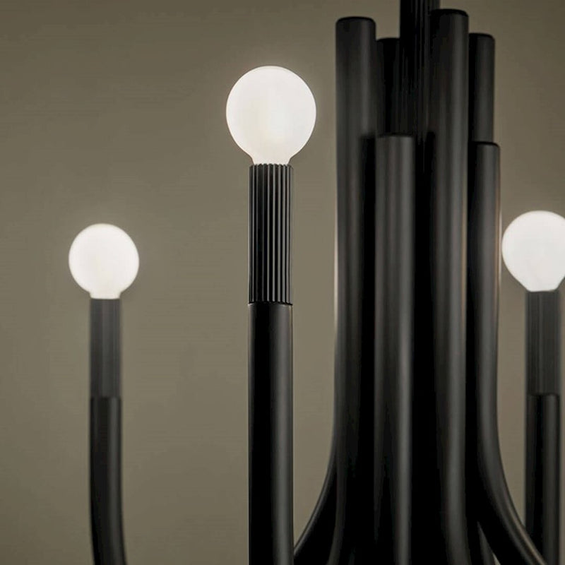 Kichler Odensa 46in 8-Light Oval Chandelier | Soft Modern Champagne Bronze Steel | Living Room & Dining Room | 46 x 21 x 23 in | Model 52553CPZ