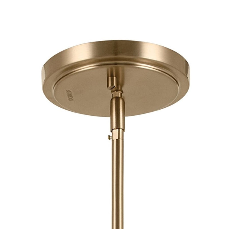 Kichler Odensa 46in 8-Light Oval Chandelier | Soft Modern Champagne Bronze Steel | Living Room & Dining Room | 46 x 21 x 23 in | Model 52553CPZ