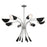 Kichler Arcus Chandelier, Satin Nickel/Black
