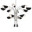 Kichler Arcus Chandelier, Satin Nickel/Black