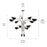 Kichler Arcus Chandelier, Satin Nickel/Black